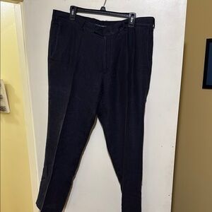 Charles Tyrwhitt Blue linen dress pants